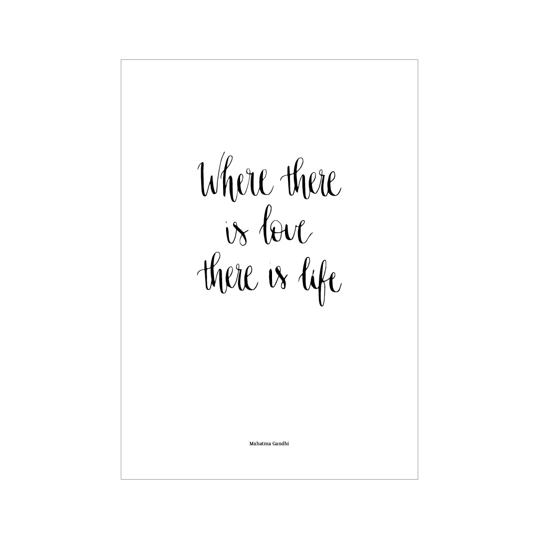 Where there is love -juliste